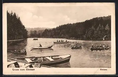 AK Ebnisee, Ruderpartie auf dem See