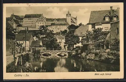 AK Colditz i. Sa., Blick aufs Schloss