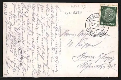 AK Bad Blankenburg /Th., Sanatorium Schwarzeck