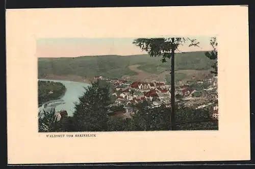 Präge-AK Waldshut, Teilansicht vom Rheinblick