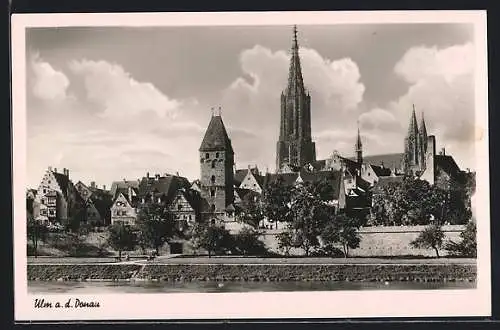 AK Ulm a. d. Donau, Blick auf das Münster
