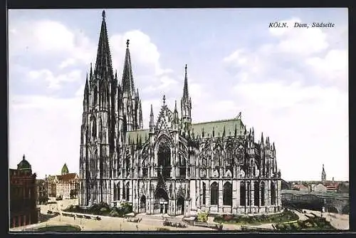 AK Köln, Der Kölner Dom, Südseite
