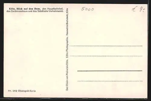 AK Köln, Dom und Hauptbahnhof mit Strassenbahnen