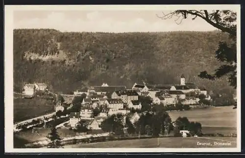 AK Beuron /Donautal, Teilansicht mit Kirche