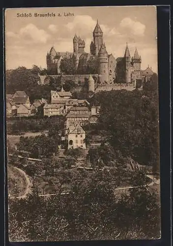 AK Braunfels a. Lahn, Blick zum Schloss