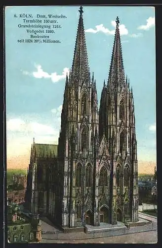 AK Köln, Dom, Westseite