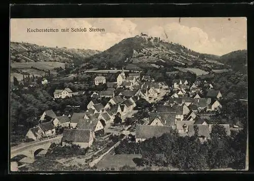 AK Kocherstetten, Gesamtansicht mit Schloss