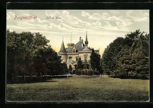 AK Burgwaldniel, Schloss Klee mit Anlage