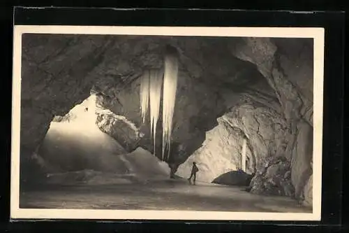 AK Werfen /Salzburg, Eisriesenwelt, Eispalast gegen U-Tunnel