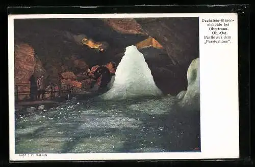 AK Dachstein-Rieseneishöhle, Partie aus dem Parzivaldom