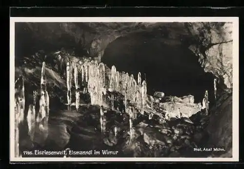 AK Werfen /Salzburg, Eisriesenwelt, Eismandl im Winter