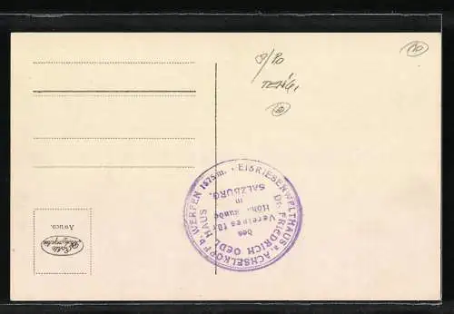 AK Werfen /Salzburg, Eisriesenwelt, Eismandl im Winter