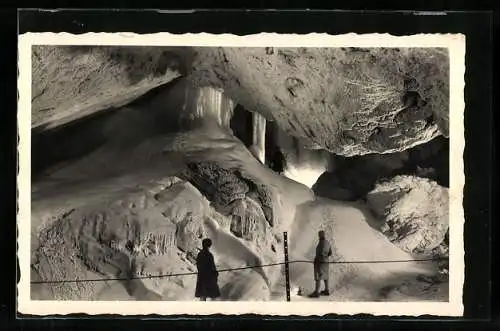 AK Salzburg, Eisriesenwelthöhle, Innenansicht