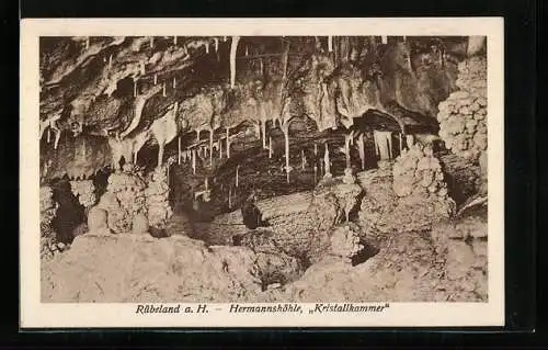 AK Rübeland a. H., Hermannshöhle, Kristallkammer