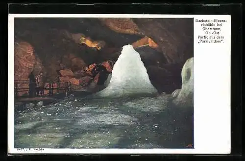 AK Dachstein-Rieseneishöhle, Partie aus dem Parzivaldom