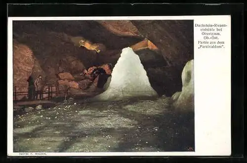 AK Dachstein-Rieseneishöhle, Partie aus dem Parzivaldom
