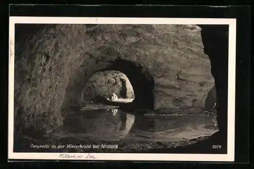 AK Mödling, Seegrotte in der Hinterbrühl, Kleiner See
