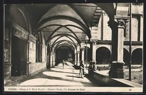 AK Firenze, Chiesa di S. Maria Novella, Chiostro Verde, Fra Giovanni da Carpi