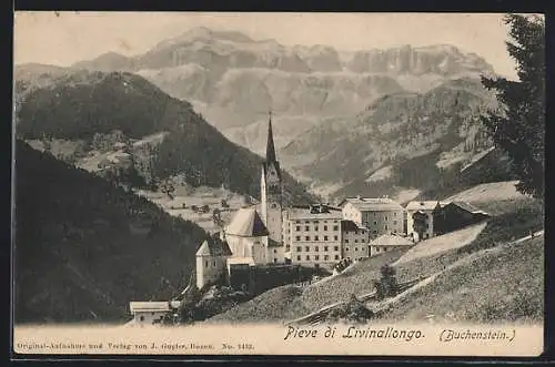 AK Pieve di Livinallongo, Teilansicht mit Kirche