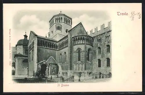 AK Trento / Trient, il Duomo, Teilansicht des Doms