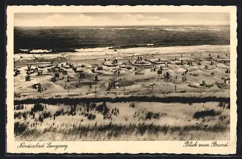 AK Langeoog, Blick zum Strand