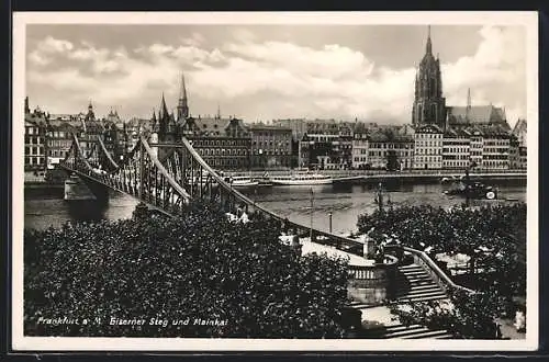 AK Alt-Frankfurt, Eiserner Steg und Mainkai