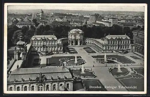 AK Dresden, Kgl. Zwinger, Totalansicht