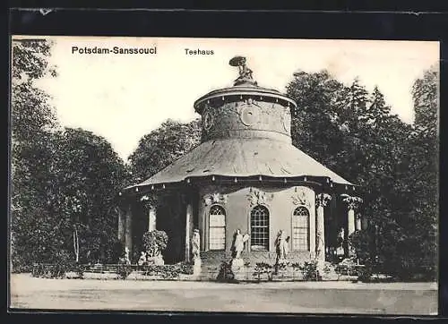 AK Potsdam-Sanssouci, Das Teehaus