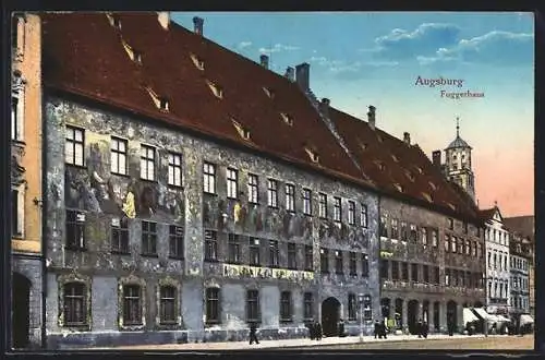 AK Augsburg, Blick auf Fuggerhaus