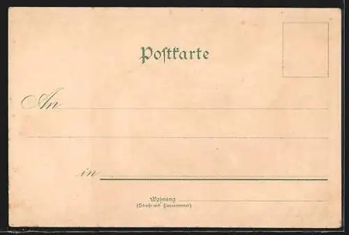 AK Waldsassen, Innenansicht Bibliotheksaal des Klosters