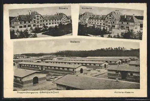AK Grafenwöhr, Truppenübungsplatz, Artillerie-Kaserne, Stallager