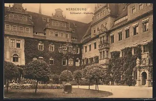 AK Merseburg, Schlosshof, Westseite