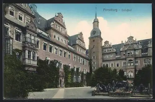 AK Merseburg, Blick auf den Schlosshof