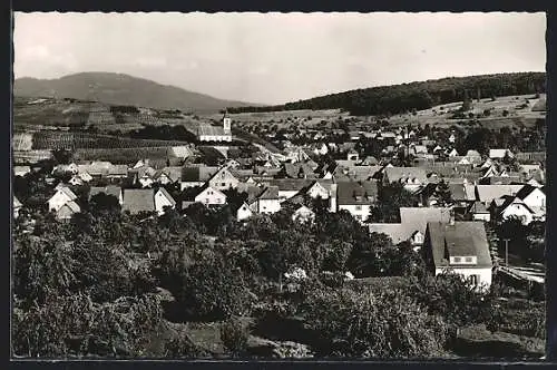 AK Auggen /Baden, Teilansicht mit Kirche