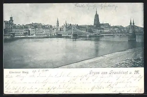 AK Alt-Frankfurt, Eiserner Steg, Dom