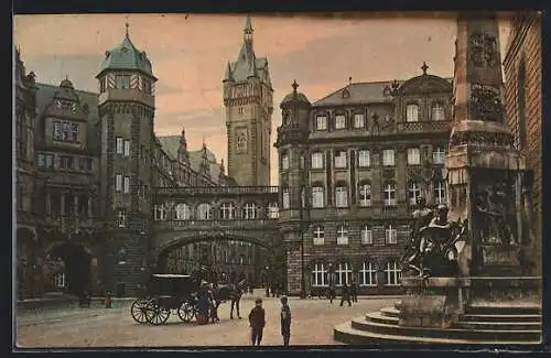 AK Alt-Frankfurt, Ortspartie am Rathaus