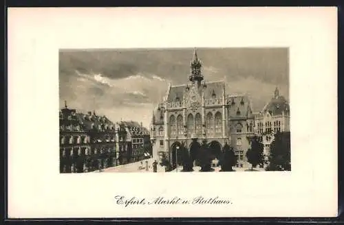 AK Erfurt, Markt und Rathaus