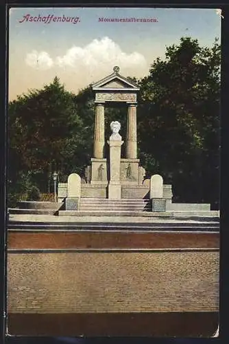AK Aschaffenburg, Monumentalbrunnen