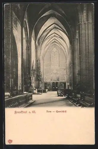 AK Alt-Frankfurt, Dom, Querschiff, Innenansicht