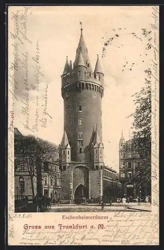 AK Frankfurt a. M., Eschenheimerturm