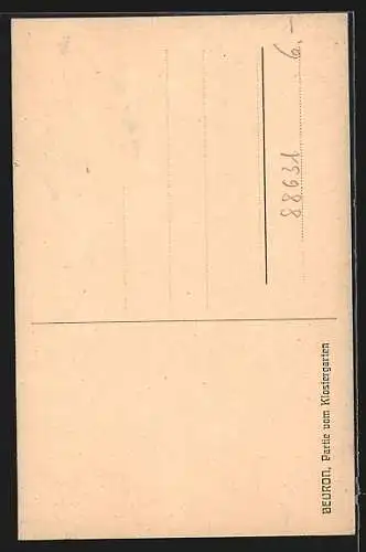 AK Beuron, Partie im Klostergarten