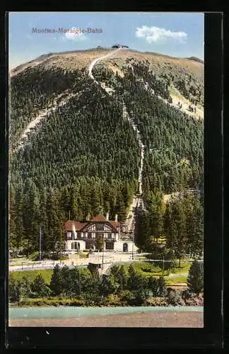 AK Muottas-Muraigle-Bahn, Bergbahnstation im Tal