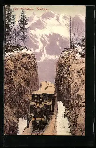 AK Brünigbahn, Passhöhe, Bergbahn