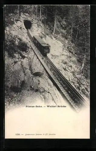 AK Pilatus-Bahn auf der Wolfort-Brücke