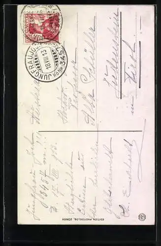 AK Jungfraubahn, Bahn mit dem Silberhorn