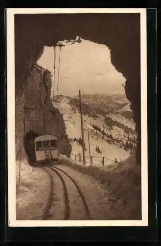 AK Wendelsteinbahn am Ausgangspunkt Brannenberg