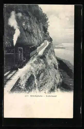 AK Arth-Rigibahn auf der Kräbelwand