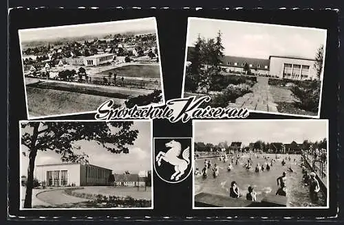 AK Kaiserau / Kamen, Sportschule, Schwimmbad, Ortspartie