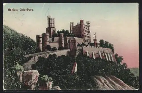 Künstler-AK Ortenberg / Baden, Schloss Ortenberg