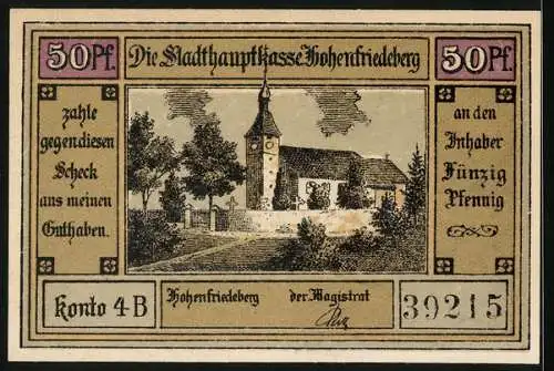 Notgeld Hohenfriedeberg, 25 Pfennig, Schloss und Schlacht 1745